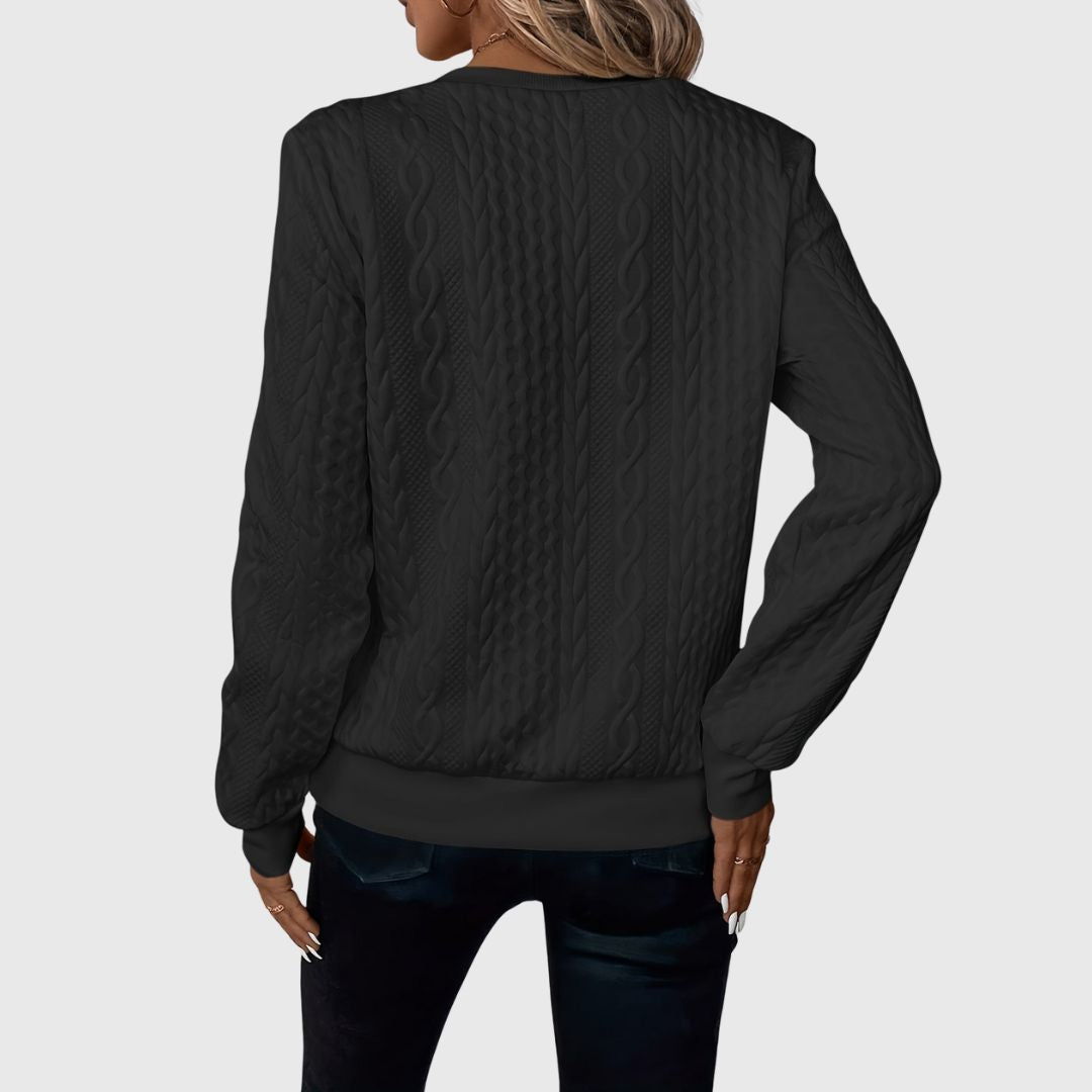 Mary | Elegant Zip Sweater