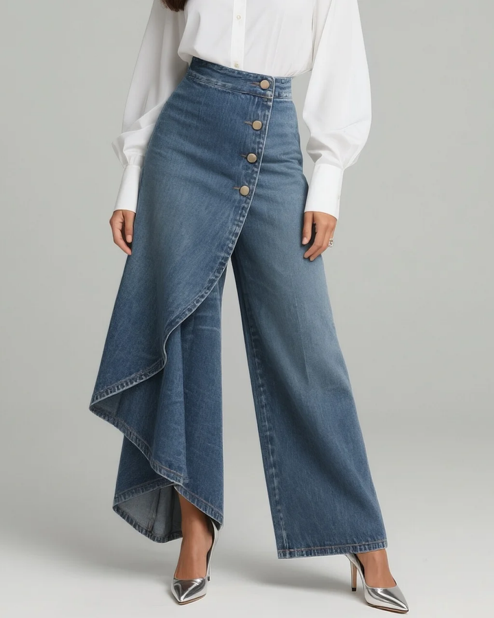 Doly | High Waist Wrap Jeans