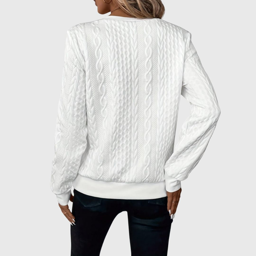 Mary | Elegant Zip Sweater