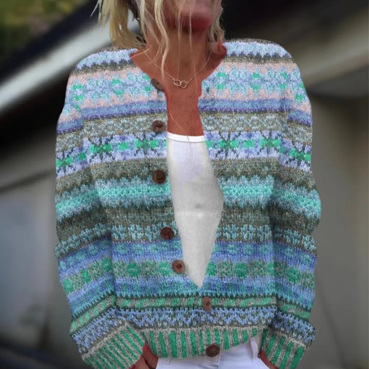 Eliza | Patterned Winter Cardigan