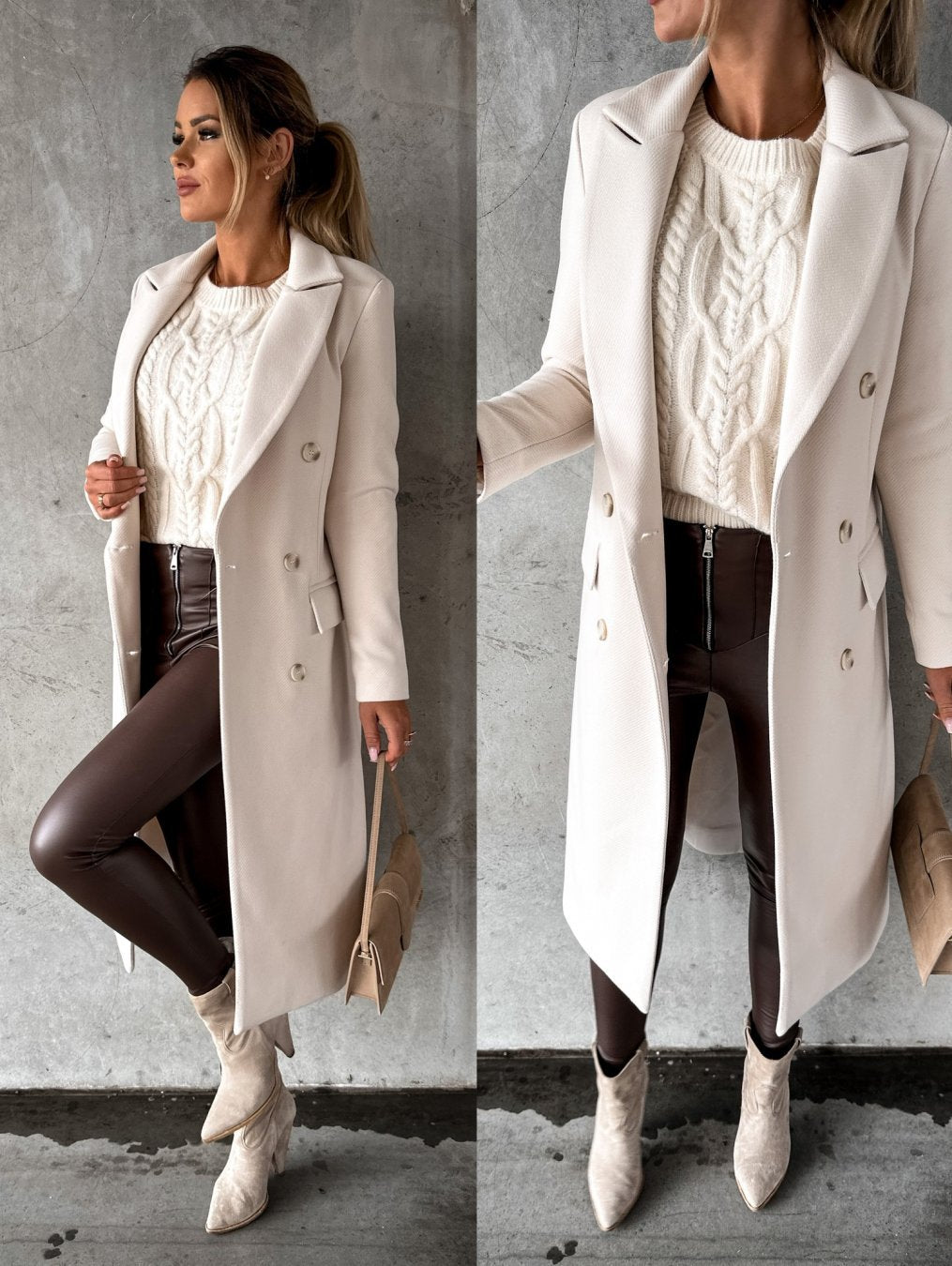 Claudine | Cashmere Blend Winter Coat