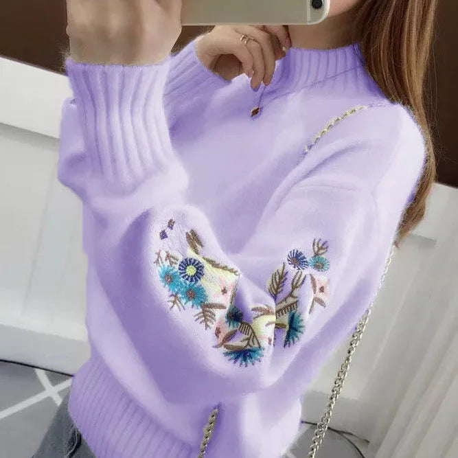 Lotte | Floral Knit Sweater