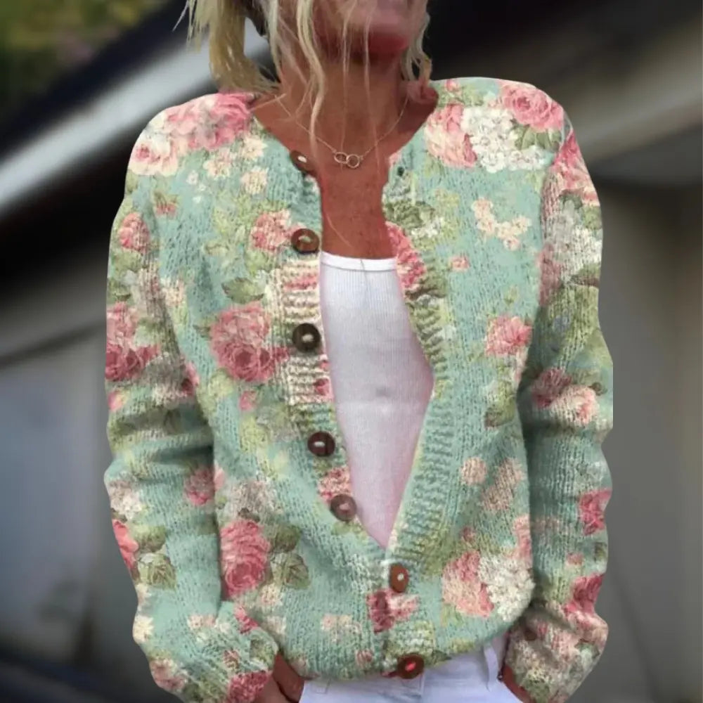 Eliza | Patterned Winter Cardigan