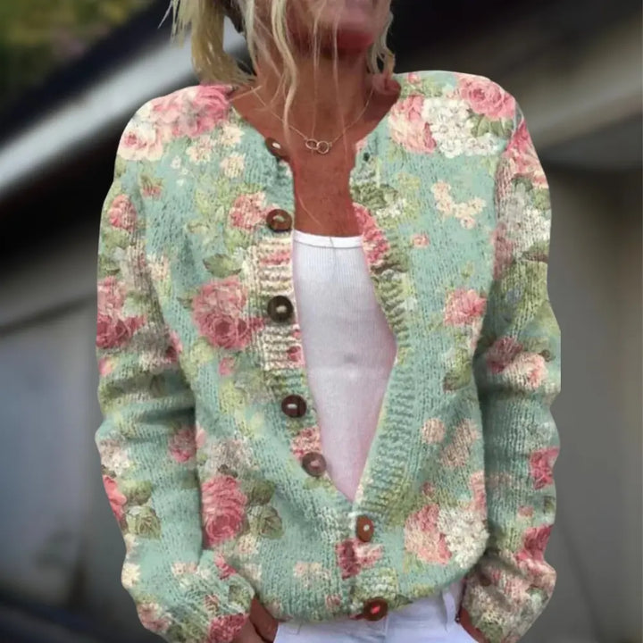Eliza | Patterned Winter Cardigan