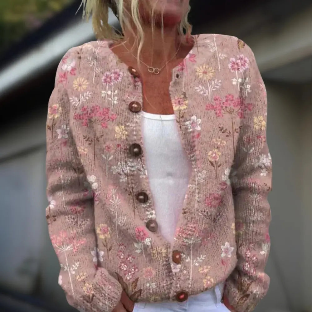 Eliza | Patterned Winter Cardigan