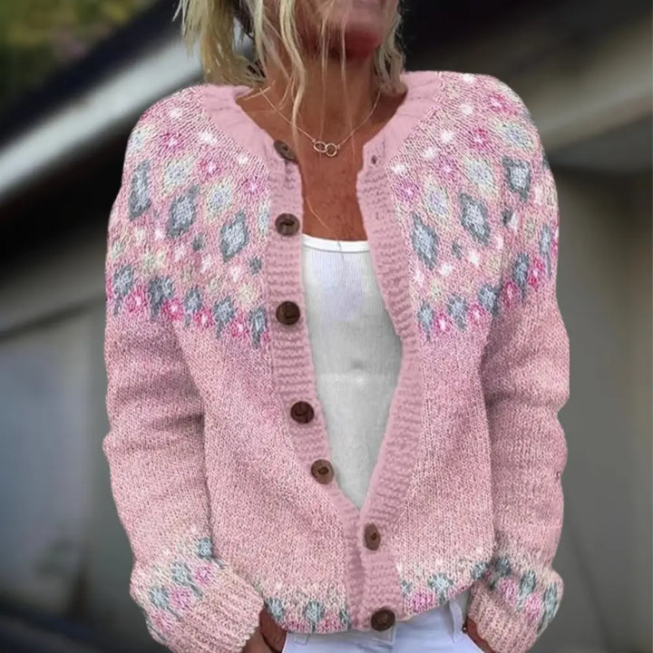 Eliza | Patterned Winter Cardigan