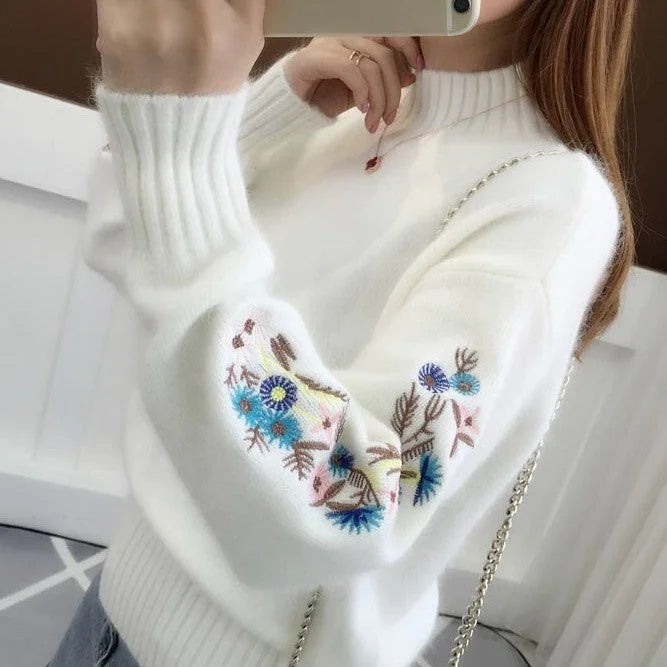 Lotte | Floral Knit Sweater