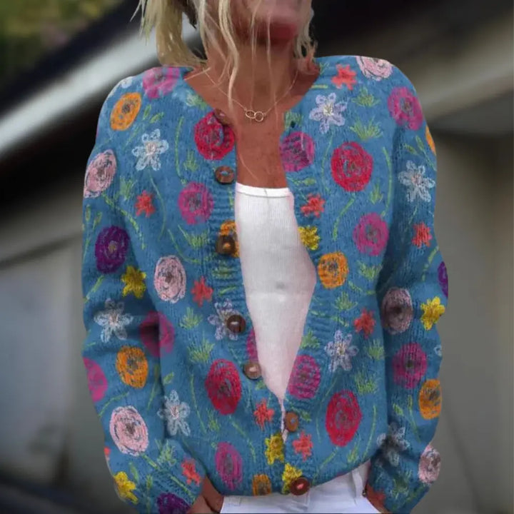 Eliza | Patterned Winter Cardigan