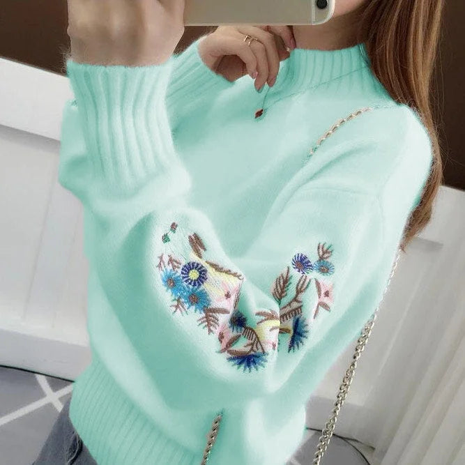 Lotte | Floral Knit Sweater
