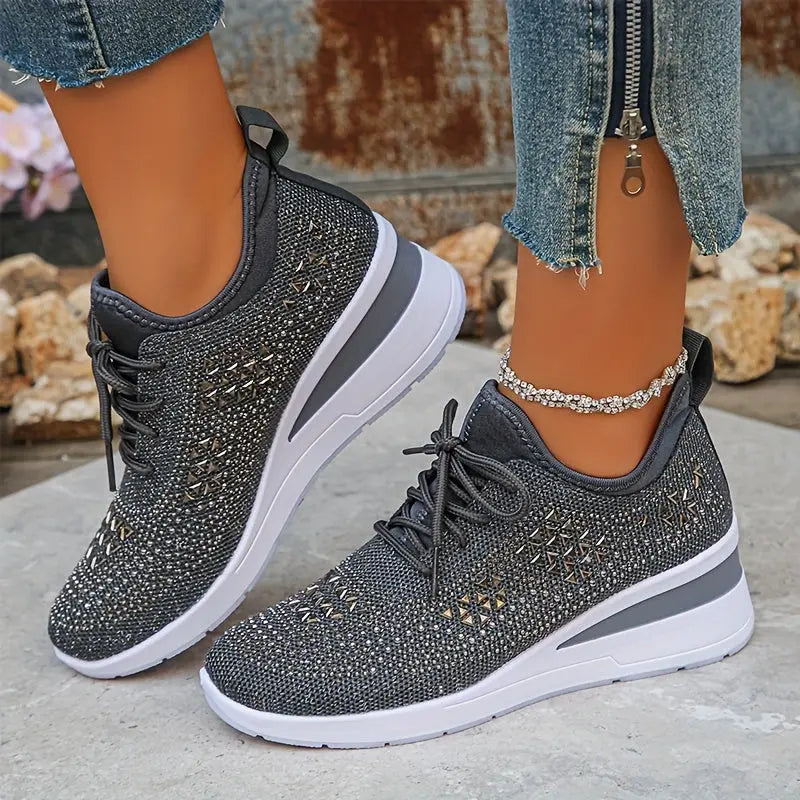 Harriet | Orthopaedic Rhinestone Sneakers