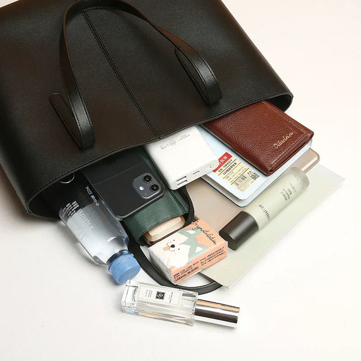Faiza | Classic Leather Tote