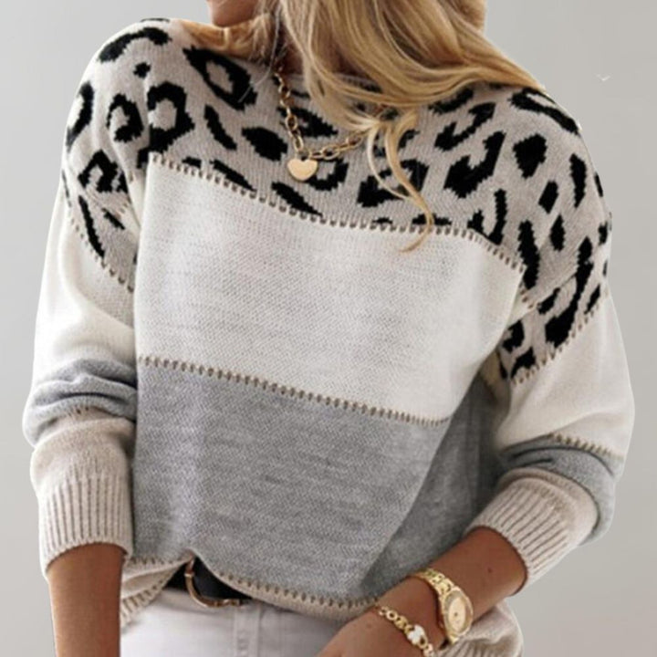 Elena | Leopard Knit Sweater