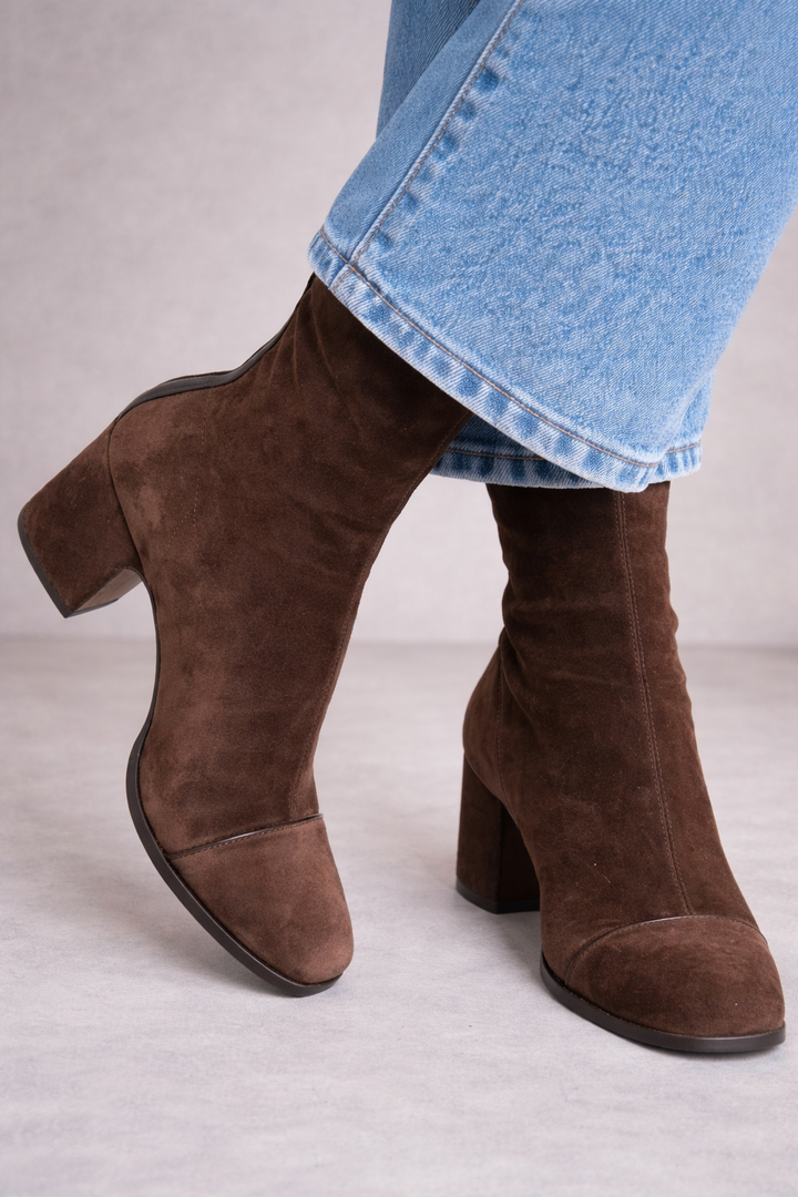 Ava | Classic Ankle Heeled Boots