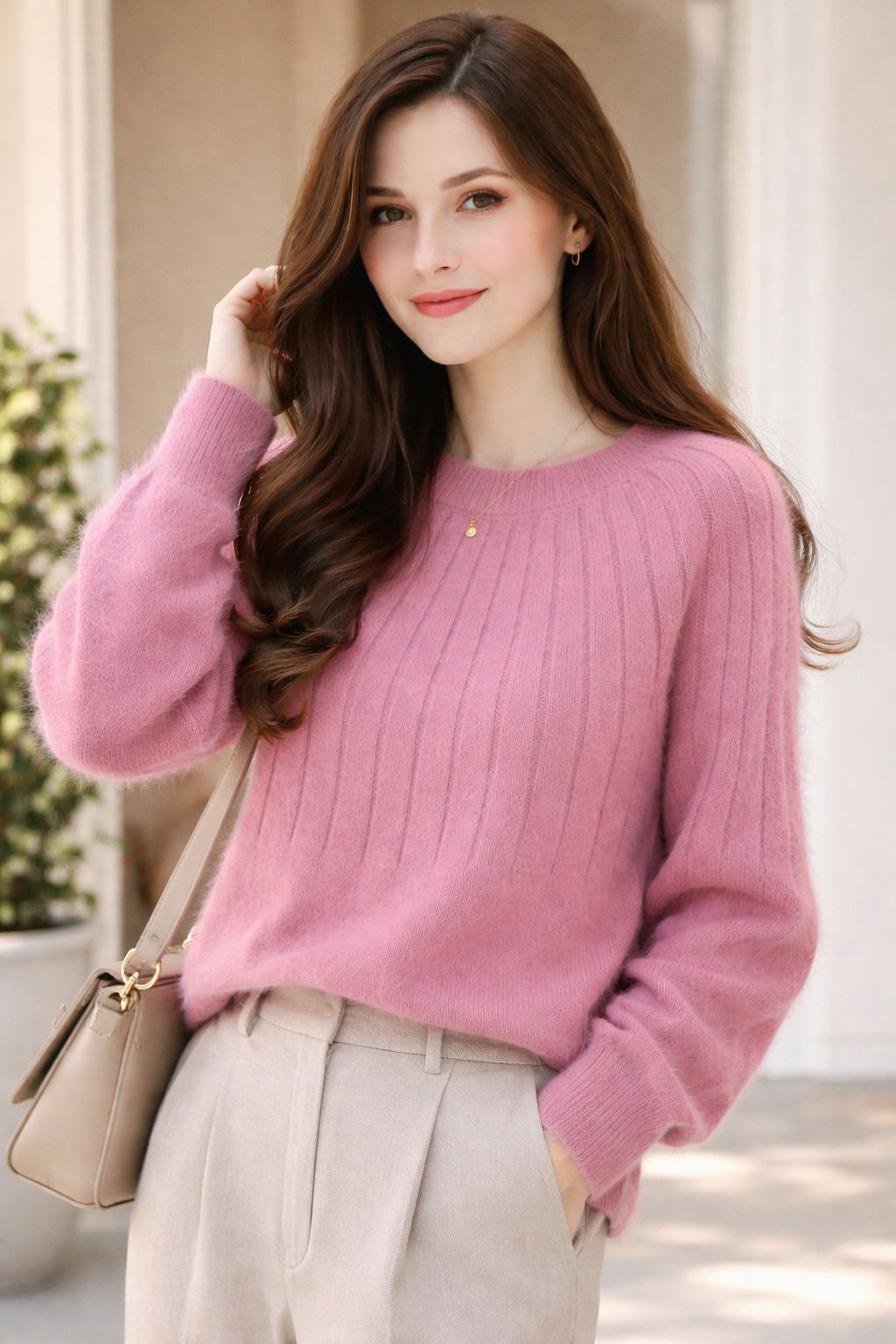 Esha | Soft Cashmere Knit Sweater