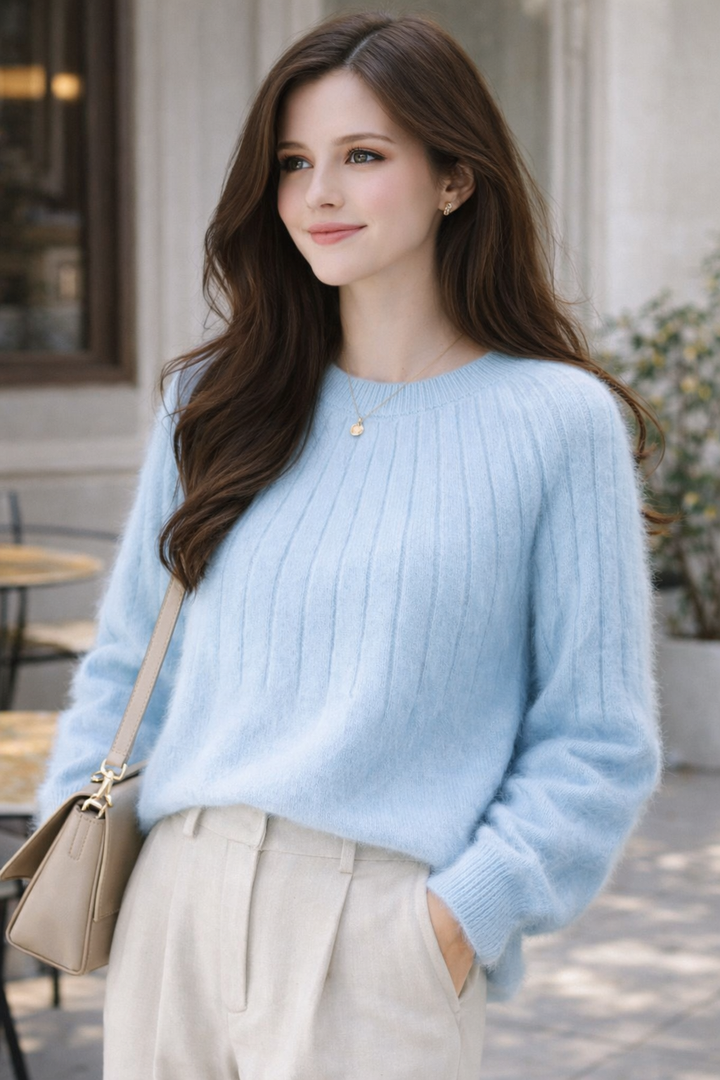 Esha | Soft Cashmere Knit Sweater