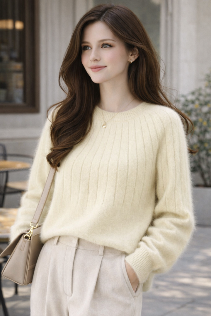 Esha | Soft Cashmere Knit Sweater