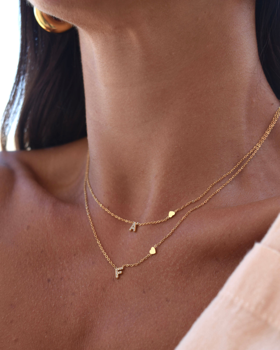 Riena | Alphabet Charm Necklace