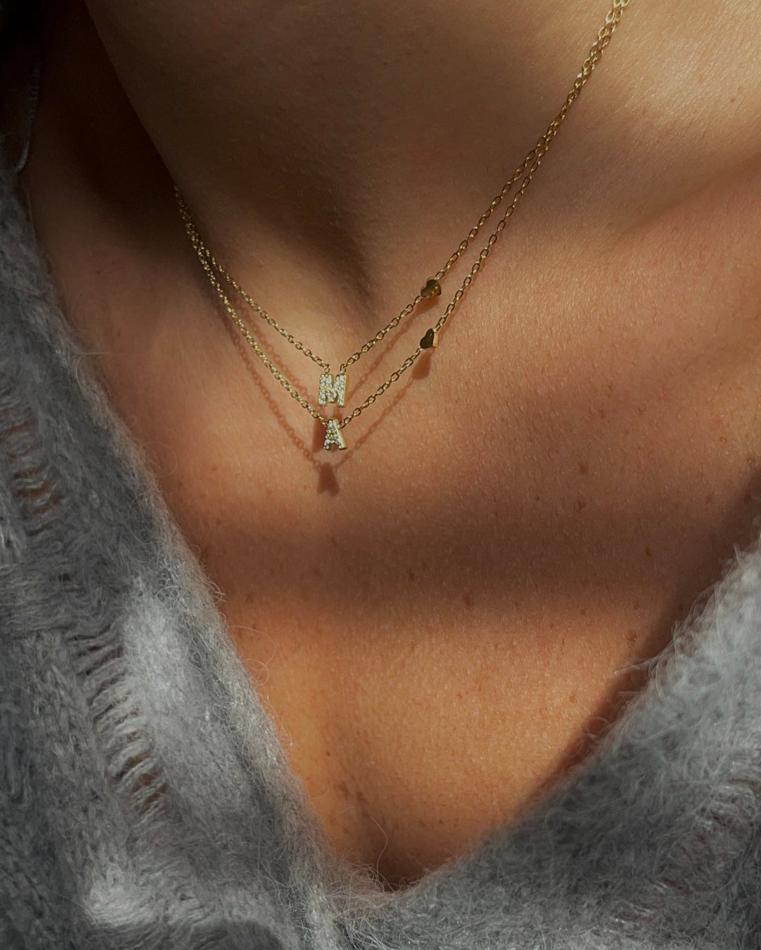 Riena | Alphabet Charm Necklace