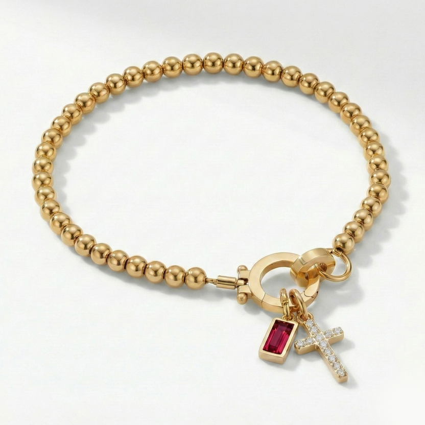 Zeba | Cross Stone Bracelet