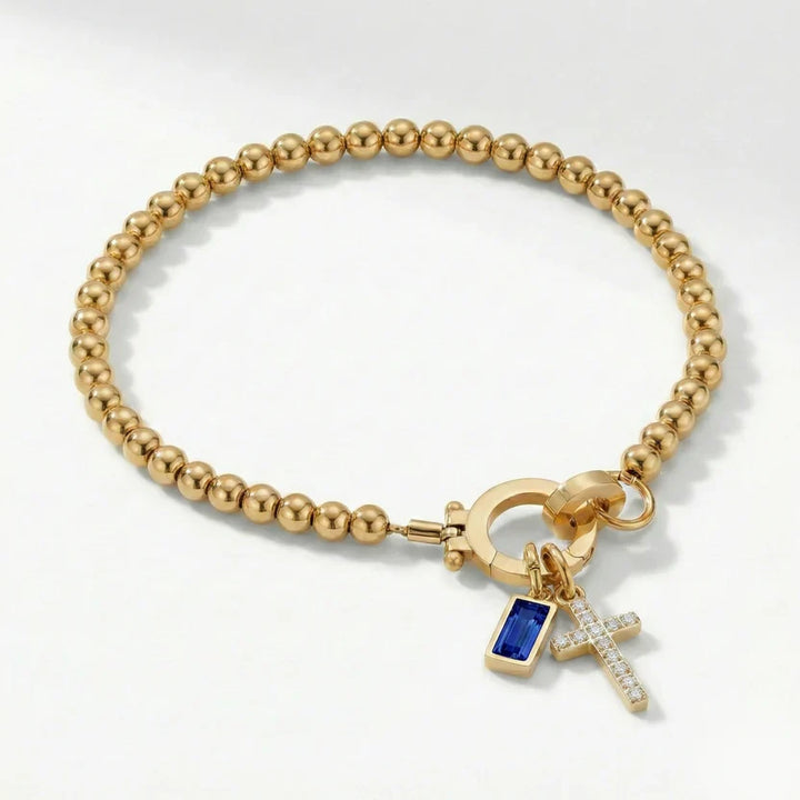 Zeba | Cross Stone Bracelet