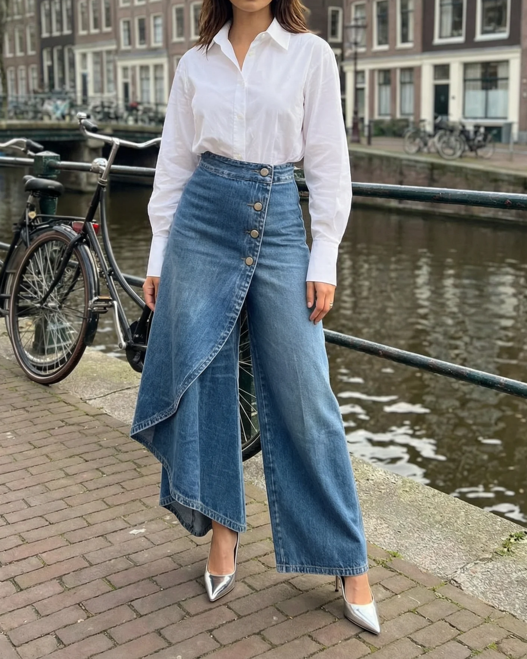 Doly | High Waist Wrap Jeans