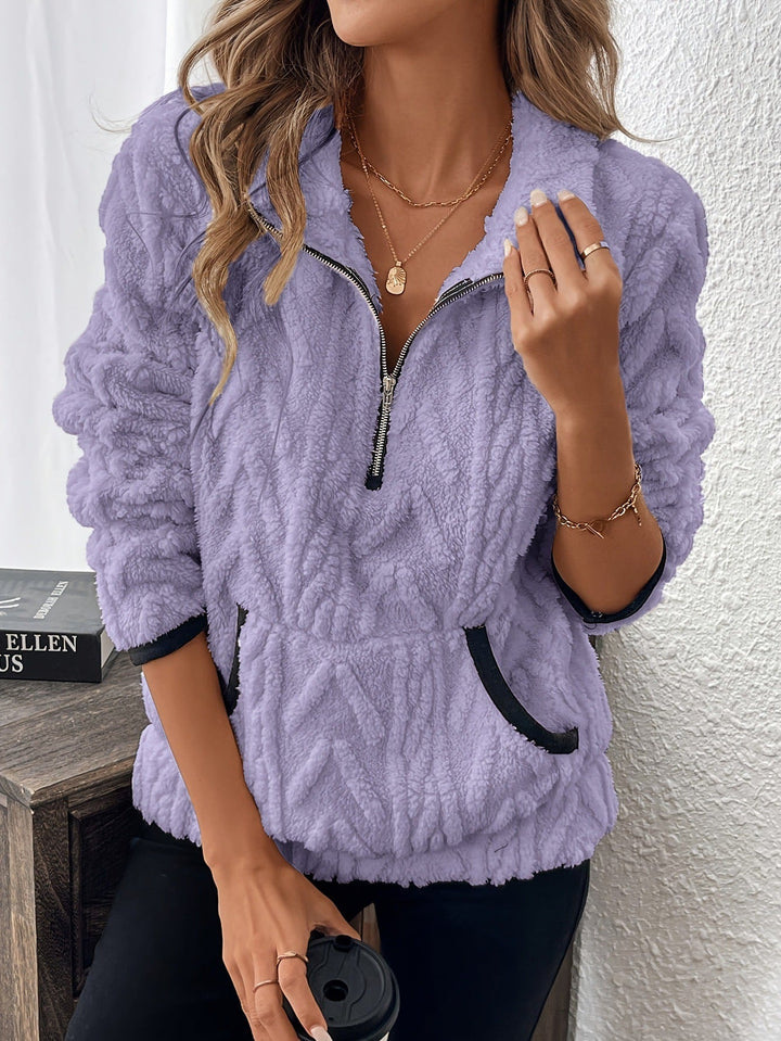 Tiva | Casual Zip Front Sweater