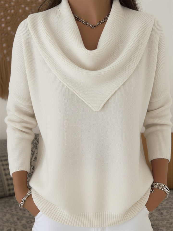 Nora | Waterfall Neck Sweater