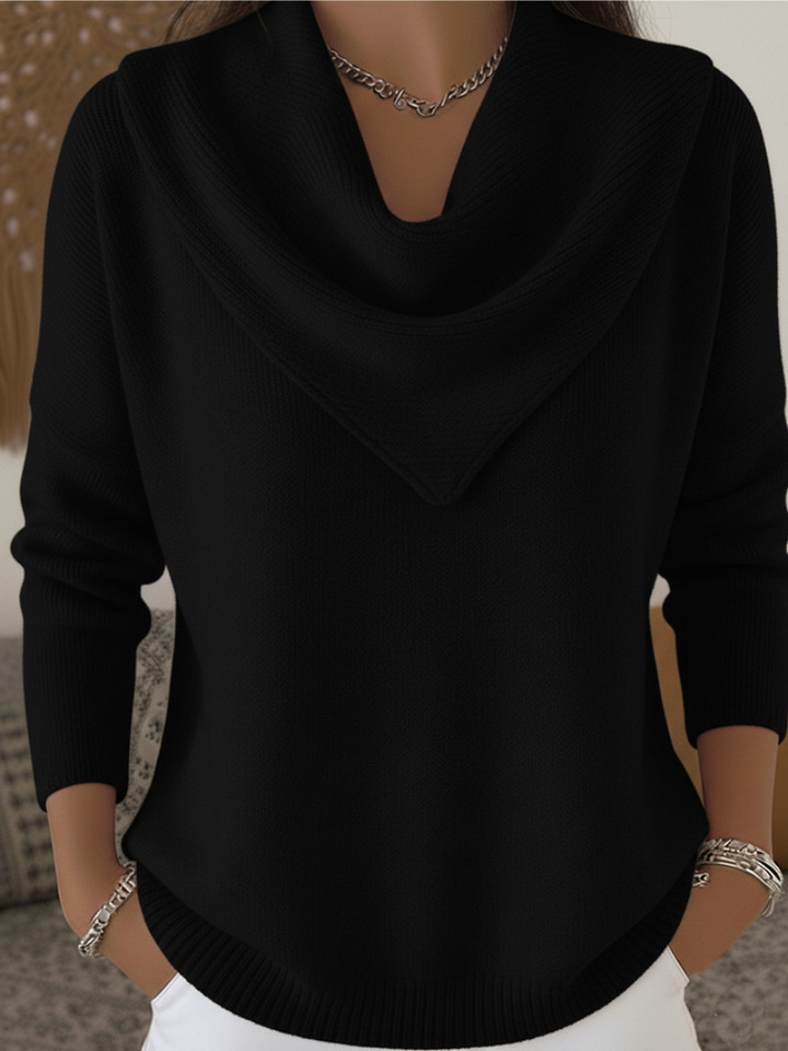 Nora | Waterfall Neck Sweater