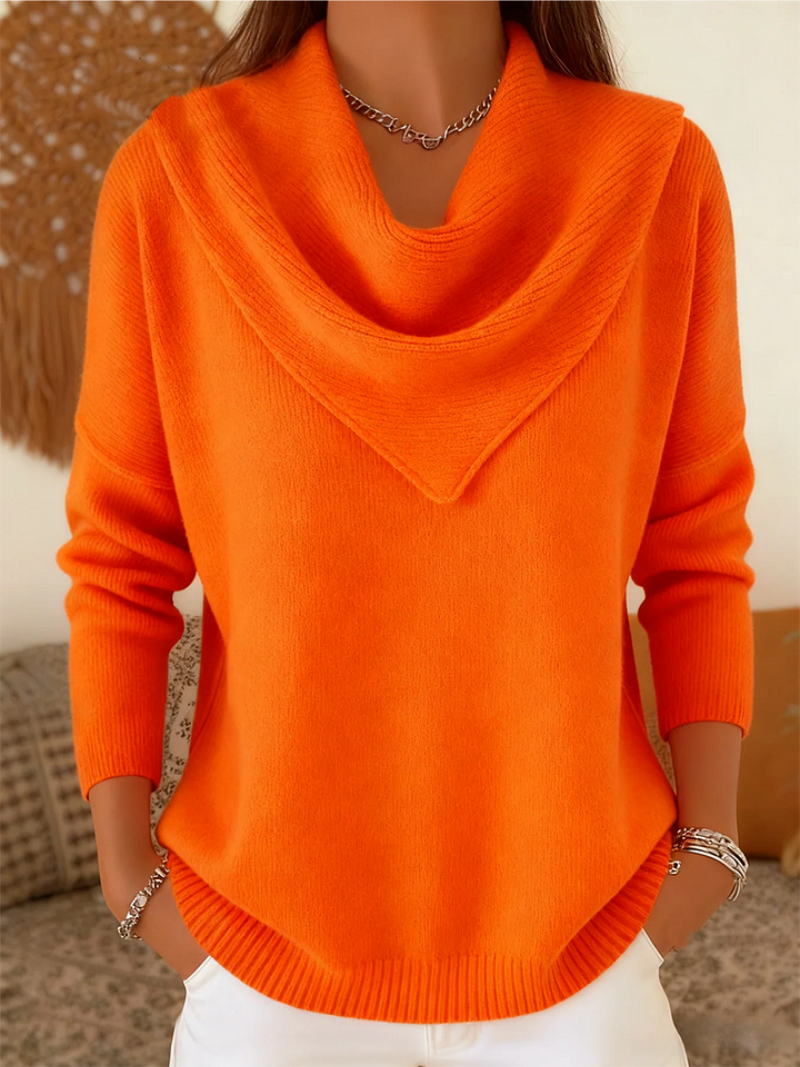 Nora | Waterfall Neck Sweater