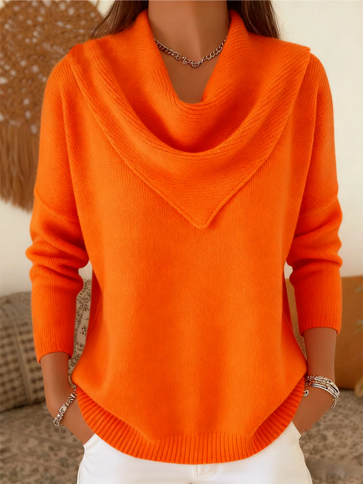 Nora | Waterfall Neck Sweater
