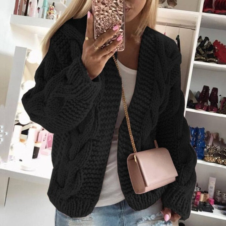 Amber | Oversized Chunky Knit Cardigan