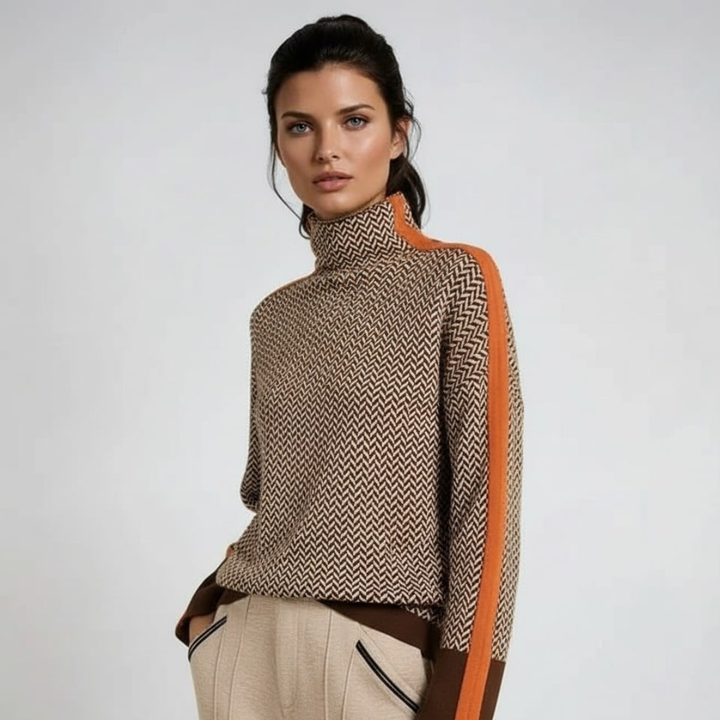 Valeria | Classic High Neck Sweater