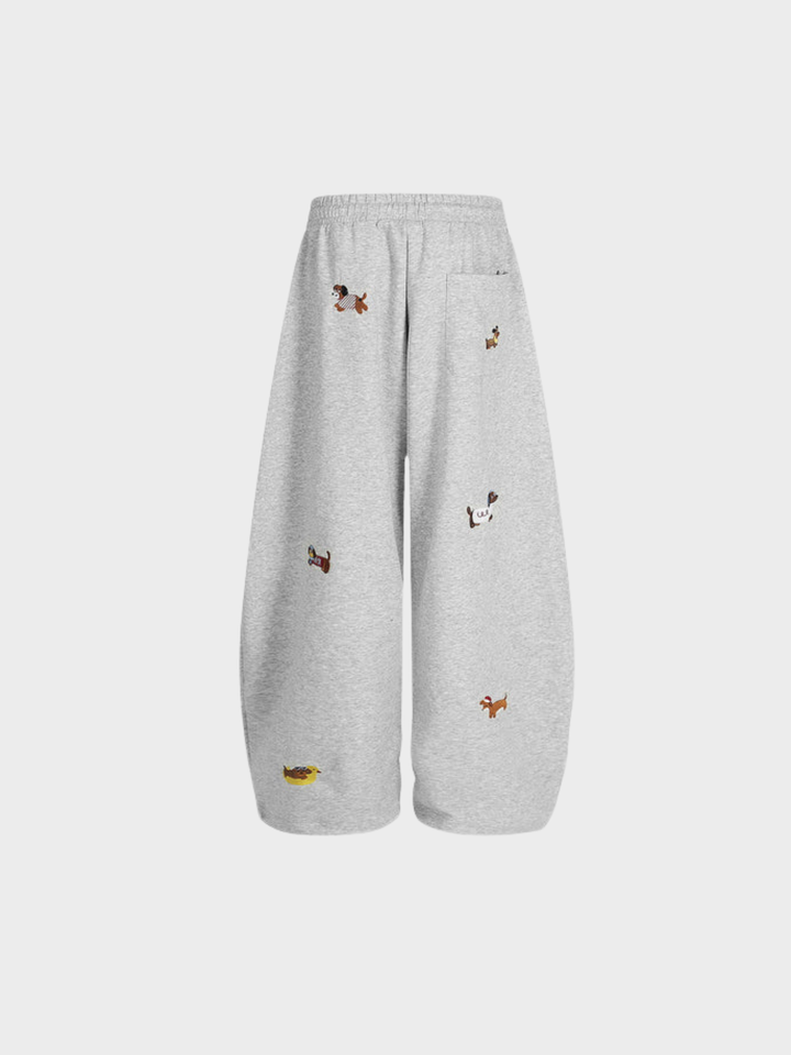 Amalfi | Embroidered Barrel Sweatpants
