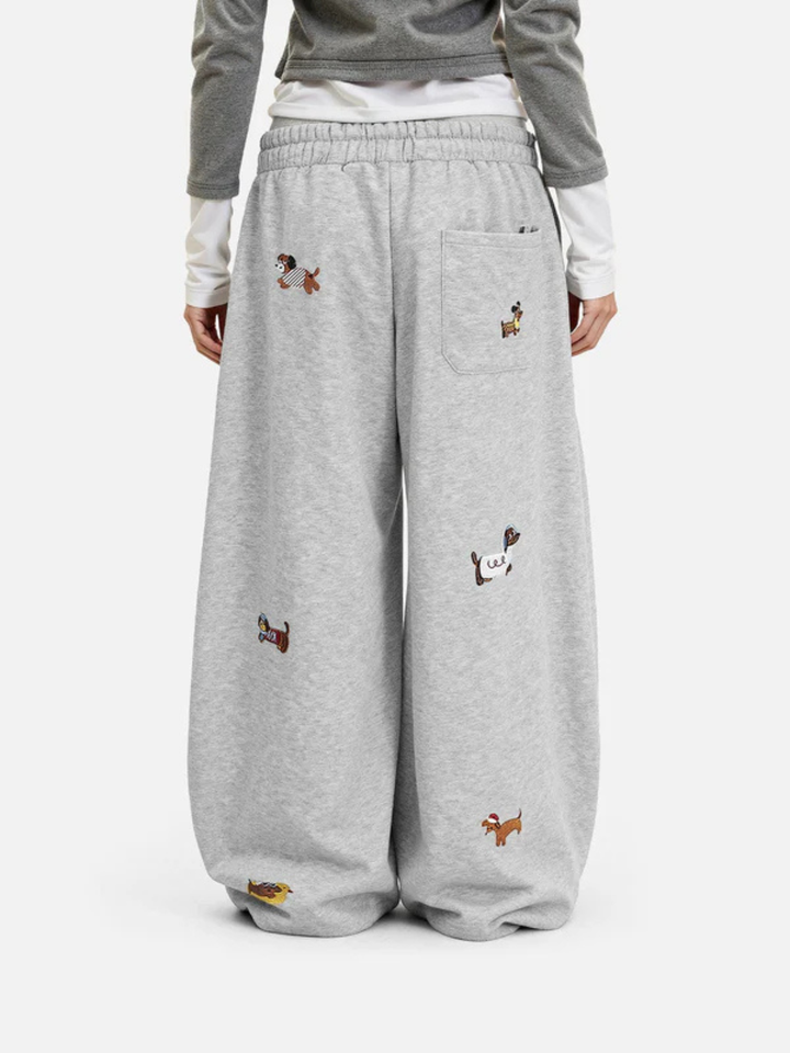 Amalfi | Embroidered Barrel Sweatpants