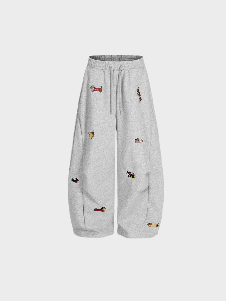Amalfi | Embroidered Barrel Sweatpants