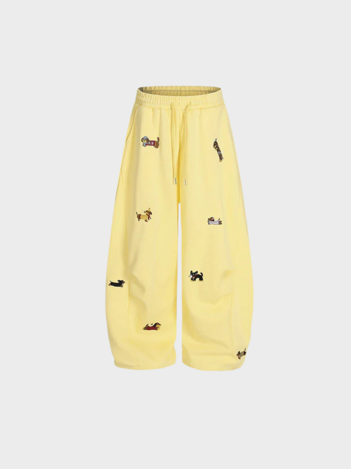 Amalfi | Embroidered Barrel Sweatpants