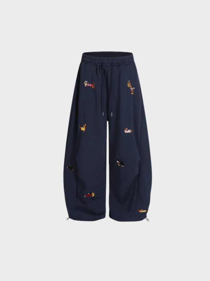 Amalfi | Embroidered Barrel Sweatpants
