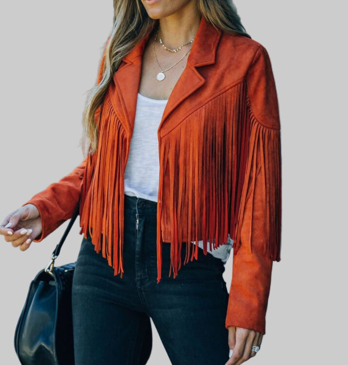 Esha | Fringe Panel Jacket