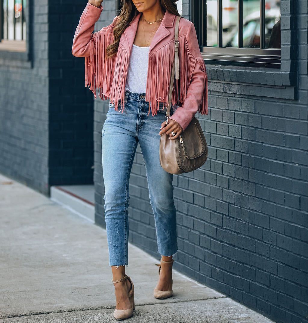 Esha | Fringe Panel Jacket