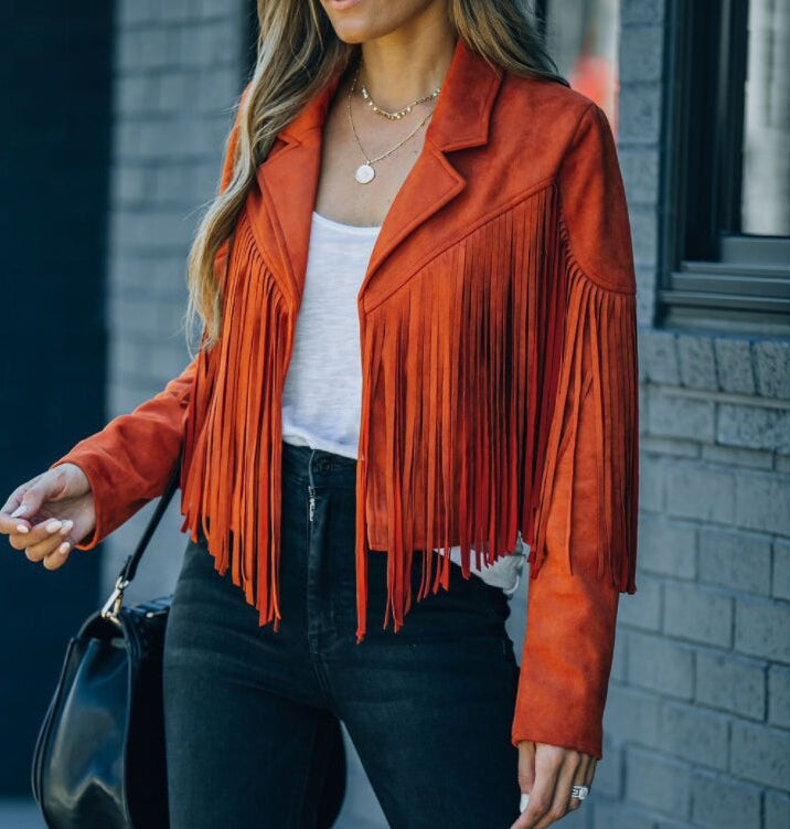 Esha | Fringe Panel Jacket