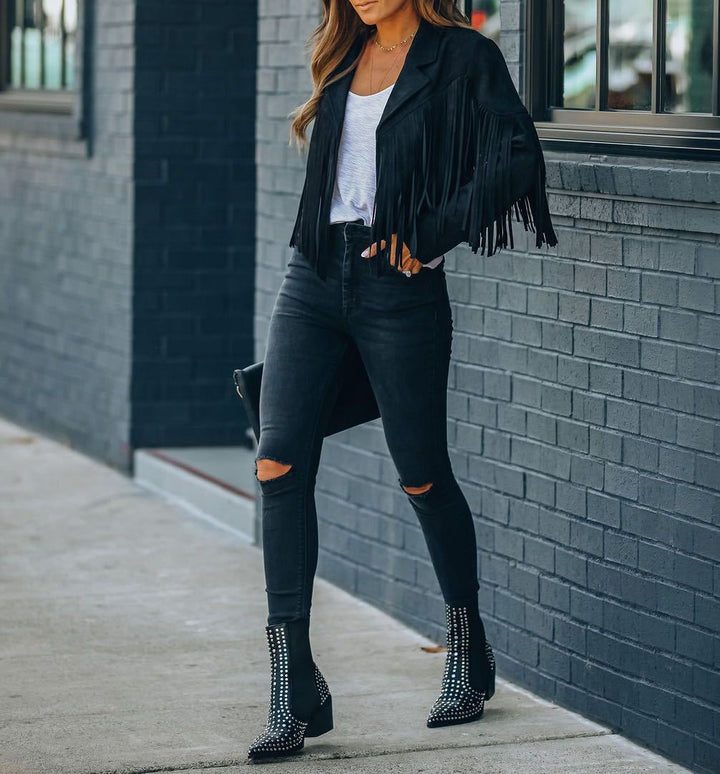Esha | Fringe Panel Jacket
