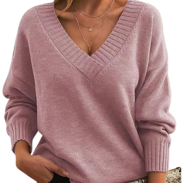Malia | V Neck Knit Jumper