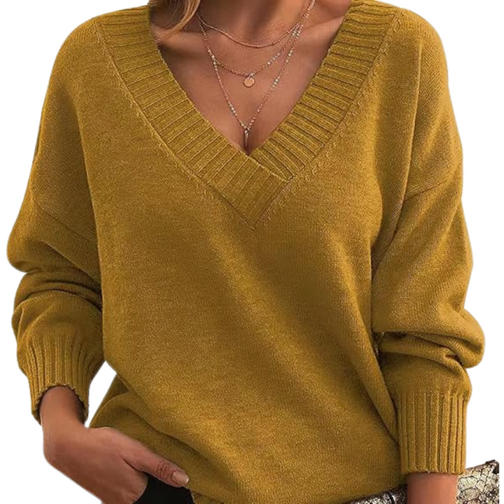 Malia | V Neck Knit Jumper