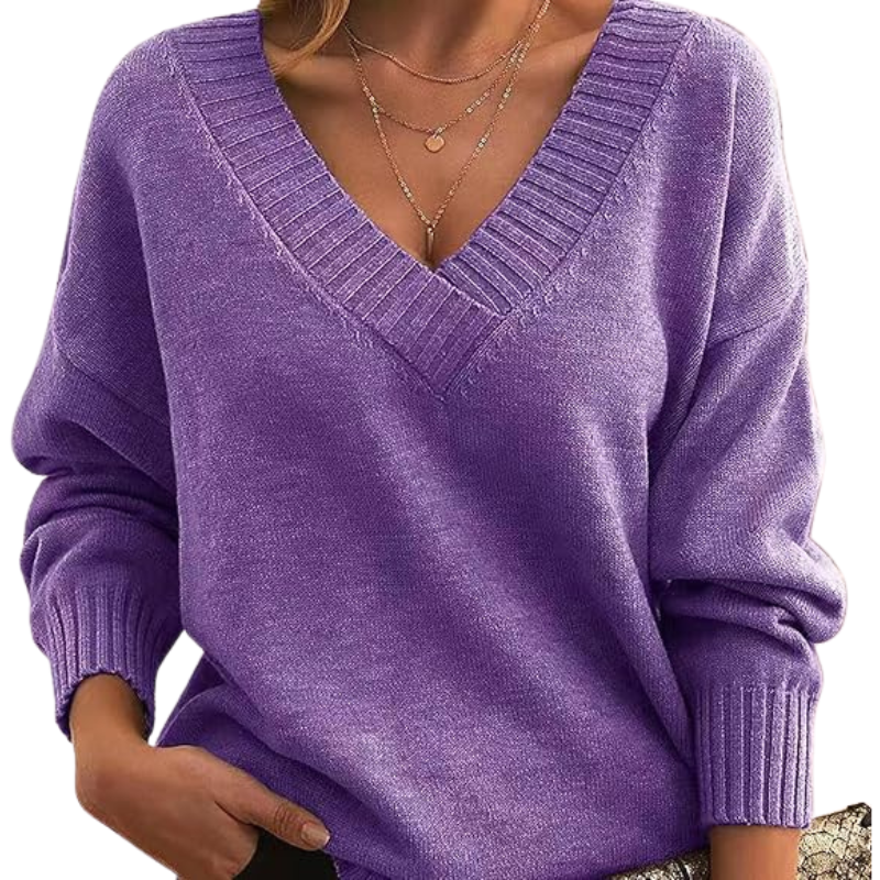 Malia | V Neck Knit Jumper