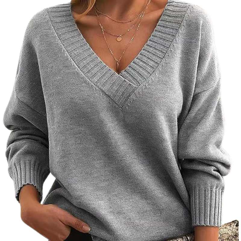 Malia | V Neck Knit Jumper