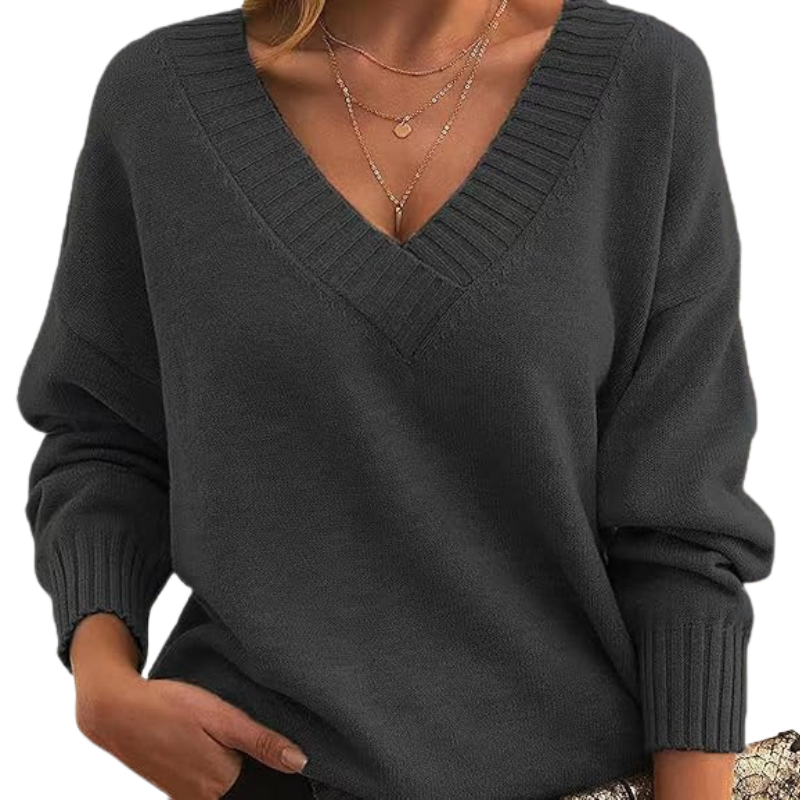 Malia | V Neck Knit Jumper