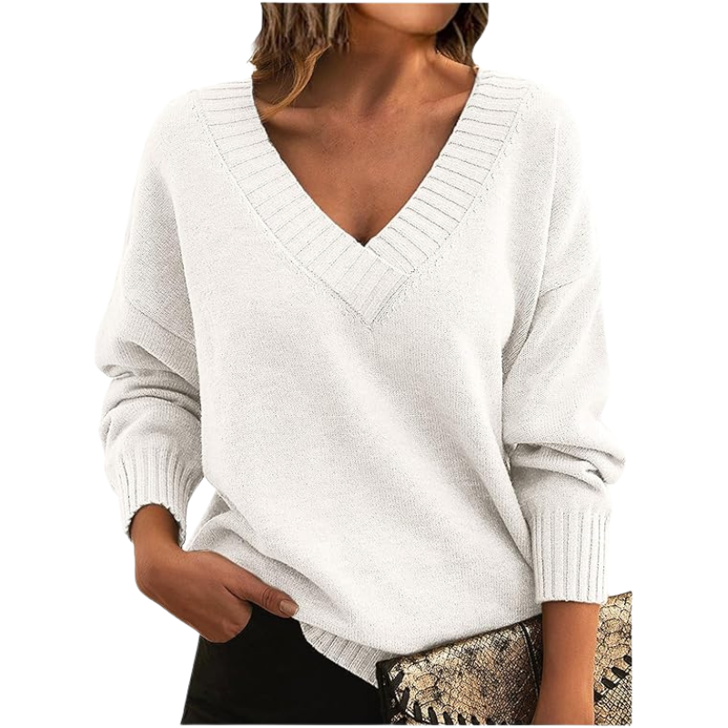 Malia | V Neck Knit Jumper