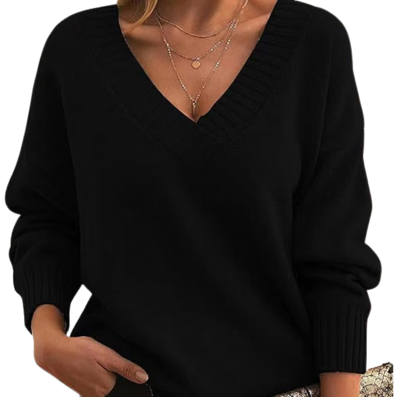 Malia | V Neck Knit Jumper