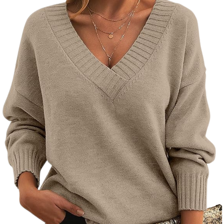 Malia | V Neck Knit Jumper