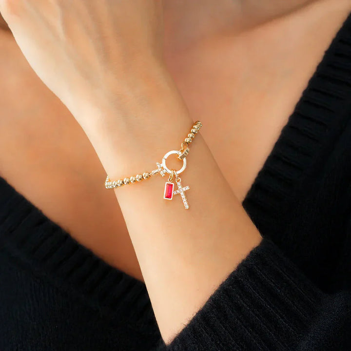 Zeba | Cross Stone Bracelet